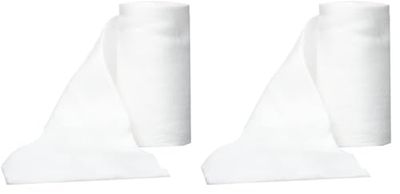 Gima, Rotoli Garza, 100% Cotone, Rilevabili ai Raggi X, 8 Strati, 20 Fili/cmq, Misura 10 cm x 2 m (Confezione da 2)