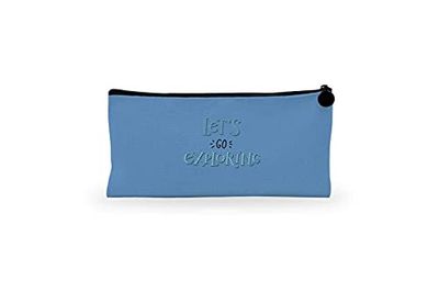 Bonamaison Stampato Digitalmente 100% Cotone Astuccio Portapenne con Cerniera in Tela, Portapenne per Studenti, Bambini, Ragazzi, Ragazze, Astuccio per Matita, 1 Pezzo, Dimensioni: 21x12 Cm