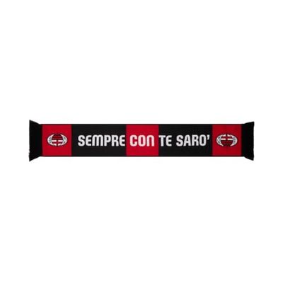 AC Milan Alltid med dig kommer att vara, officiell produkt, Röd/Svart, one size