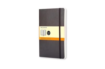 Moleskine S07100 - Klassiek gelinieerd notitieboek met extra pagina's - zachte kaft met elastische band - kleur zwart - formaat A6 9 x 14 - 192 pagina's