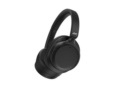 JVC HA-S95N-B słuchawki nauszne Bluetooth z hybrydową redukcją szumów, BT 5.3, czas pracy baterii 50 godzin, kompatybilne z asystentami głosowymi, składane nauszniki, czarne