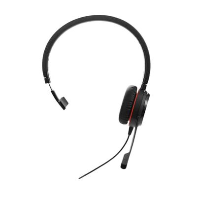 Jabra Evolve 30 II, Unified Communications Certified Mono Corded Headset met Call Control Unit, ruisonderdrukkende microfoon, LED-indicatoren, uitstekende geluidskwaliteit - USB-C/A, zwart