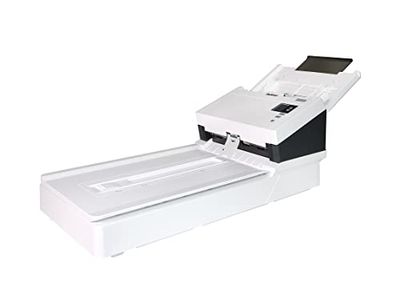 Avision AD345GFN – A4 – Duplex inmatning dokumentskanner med A4 platt sängenhet | 60ppm/120ipm|100 sidor ADF| USB 3.1 | Skanna upp till 600 cm långa dokument | ISIS-drivrutin