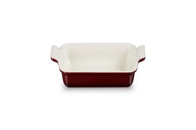 Le Creuset Heritage 71102199490001 - Plato rectangular de gres, 19 cm, 1,1 litros, granate