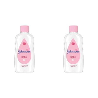 Johnson's Baby Oil, 100 ml (Pack of 2)