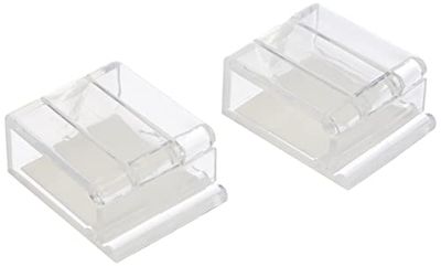 Kleine Wolke 279000000 Agrafe de Rideau Plastique Clair 40 x 30 x 10 cm 2 Pièces