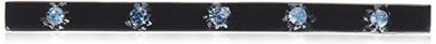 Caravan 0.5 oz Floweral Pencil Barrette Decorated with Swarovski Color Rhine Stone