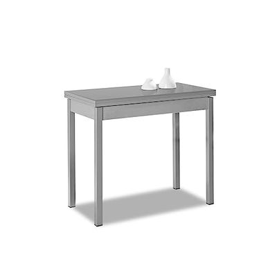 ASTIMESA Boektype keukentafel, metaal, groen, 80 x 40 cm tot 80 x 80 cm