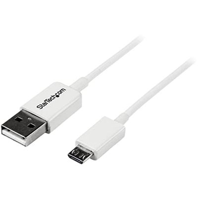 StarTech.com 1 m witte micro USB-kabel - A naar micro B
