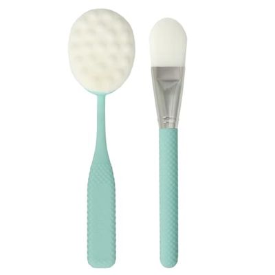 MODA Royal & Langnickel Full Size Spa Facial Treatment and Cleansing Kit, Includes, Deep Pore Cleansing and Spa Facial Brushes, Mint