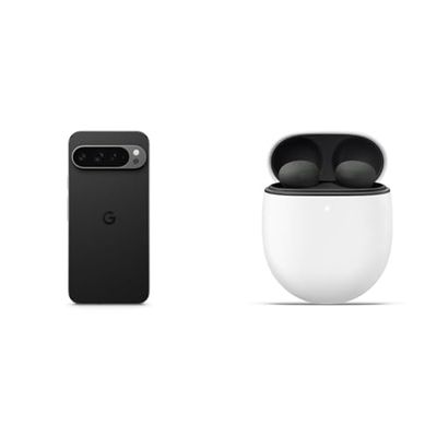Google Pixel 9 Pro XL - Android sbloccato con Gemini, sistema a tripla fotocamera posteriore, batteria con 24 ore di autonomia e display Super Actua da 6,8" - Nero ossidiana, 256GB + Buds Pro 2