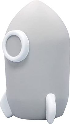Reer lumilu Sweet Dreams Rocket 52271 Veilleuse en forme de fusée, superbe cadeau de baptême, cadeau d'anniversaire pour garçons et filles Gris
