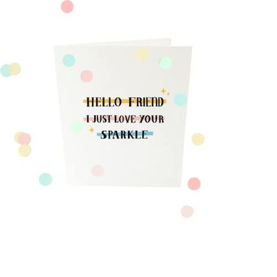 Confetti Cards - Hello Friend V2