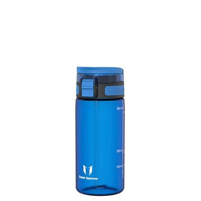 Super Sparrow Gourde Enfant - 500ml - TouchSip Bouteille d'eau avec Paille - Tritan sans BPA - Idéale pour Le Sport, l’École et Les Activités en Plein Air
