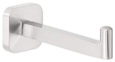 tesa ESTEETIC - portarrollos para Repuesto de Papel Higiénico - Montaje sin Taladrar - Alta Fuerza de Fijación con Tecnología Power.Kit - 50 mm x 50 mm x 128 mm - Acero Inoxidable