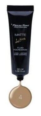 PIERRE RENE Matte Active Fluid Foundation 04-Beige, 30 ml, uniek, standaard