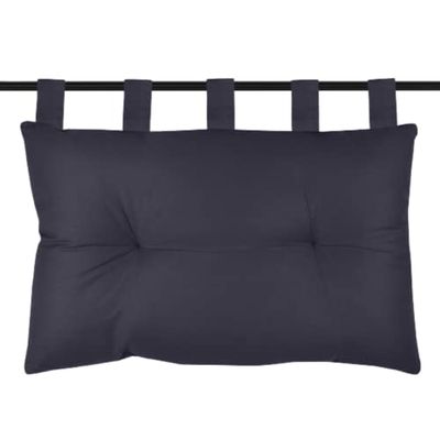 Stof - Tête de lit - Taille 70 x 45 x 10 cm -100% Coton- Couleur Carbone - Modèle Oxford - Satin de Coton - Qualité exceptionnelle -Elégant et Doux au Toucher -Parfaite pour Toutes Les Chambres