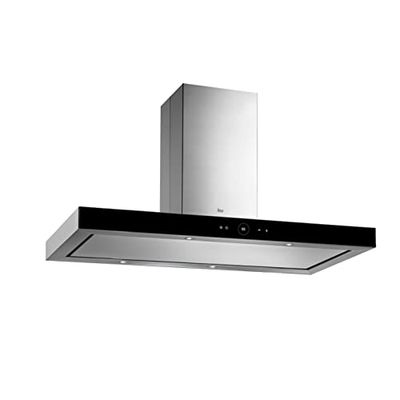 Teka DPL 1185 - Sino de ilha de 110 cm, aspiração periférica, comandos Touch Control, motor de urbina duplo EcoPower, 3 velocidades intensa, 4 lâmpadas LED, cor de aço inoxidável
