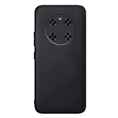 Hoes compatibel met Huawei Mate 40 Pro, ultradun TPU zacht frame, hoes, camerabescherming en schermbescherming, anti-vingerafdruk, volledige bescherming, stootvast, zachte telefoonhoes, zwart