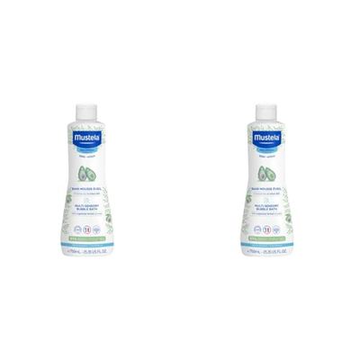 Mustela Bain Mousse Eveil, 750 ml, 1 Unité (Lot de 2)