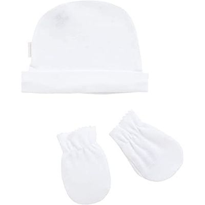 Cambrass 23139 - Conjunto de gorro e luvas para bebé, de 0 a 1 meses, cor-de-rosa