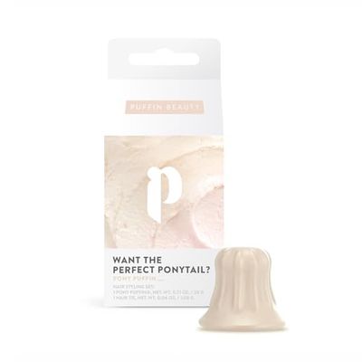 pony puffin VANILLA | Per una treccia perfetta piena di volume e tenuta - Prodotto in Germania | Senza lattice e vegano | Porta la tua treccia al livello successivo | Beige per tutti i capelli chiari