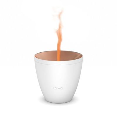 Stadler Form essentiële olie aromadiffuser Zoe met uniek vlameffect, voor ontspannen aromatherapie, wit