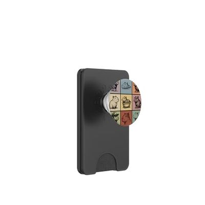 Capybara Pop Art Retro Vintage Capybara Amante Divertido PopSockets PopWallet para MagSafe