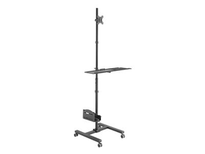 Equip 650171 Soporte Monitor de Suelo Con Ruedas Workstation 1 Pantalla 17"-32" 8KG Negro