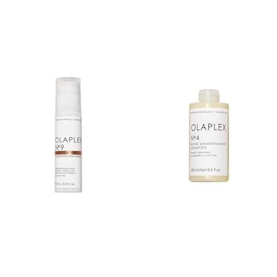 OLAPLEX No.9 Protective Hair Serum, 90 ml (Pack of 1) & No.4 Bond Maintenance Shampoo, 250 ml (Pack of 1)