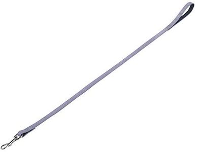 Nobby linnen "VELOURS" grijs (bloemen); L: 100cm; B: 14mm