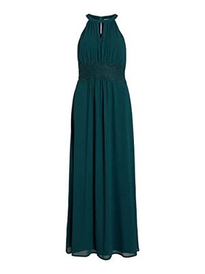 Bestseller A/S Vimilina Maxi Dress/Su-Noos Vestido de Noche, Ponderosa Pine/Detail:Elastic, 36 para Mujer