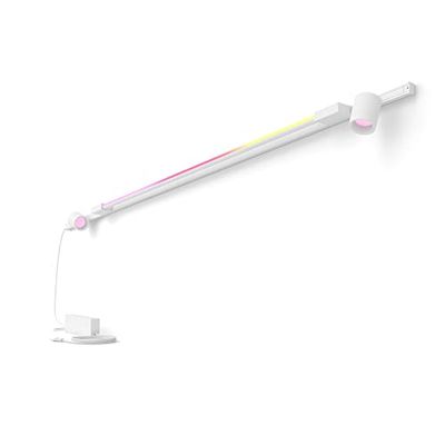 Philips Hue White and Color Ambiance, Perifo, Kit di Illuminazione a Binario da parete, Kit con 2 Faretti e 1 Barra Luminosa, 16.8 W, Bianco