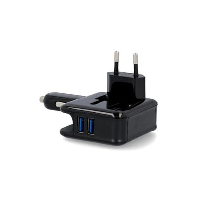 Cartrend 10051 - adaptador de viagem USB (2 unidades)