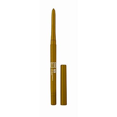3INA MAKEUP - The 24h Automatic Eye Pencil 123 - Dorato - Matita a Lunga durata - Impermeabile - Formula pigmentata - Texture cremosa - Pennello e temperino - Punta precisa - Vegan - Cruelty Free