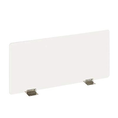 Exacompta - Ref 81158D - ExaScreen - Premium Protective Sneeze Guard Desk Partition Screen - H58cm x L118cm, Fixing Kit Included, Ideal for Open Plan Offices, Easy to Clean