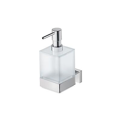 Duravit Karree 0099541000 Distributeur de Savon pour Montage Mural – en Verre, Chrome