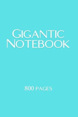 Turquoise 800-Page Versatile Notebook for Writing, Journaling, and Creativity: Perfect for students, professionals, and artists—capture ideas, plan, ... notebook, portable and craves organization