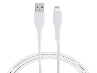 MUTTO PVC Cavo Dati Charger USB 2.0 - Lightning 1 Meter Bianco Certificato MFI Compatibile con iPhone 11&12/X/X/XS/XR/8/8 Plus/7/7 Plus/6s/6s Plus/6/iPad/iPod/AirPods