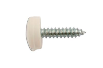 Connect - 30633 Number Plate veiligheidsschroef White Pack 100