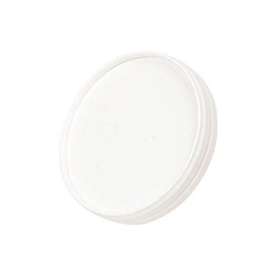 GREENBOX Karton-membraan-deksel wit 25 st. Ø 9,8 cm I kartonnen beker to-go deksel I PLA-gecoat & dampdoorlatend I biologische kunststof coating I met stoomgaten I stabiel dubbel karton