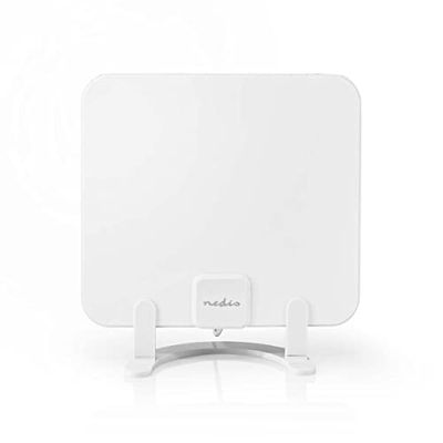 Binnenantenne - Actief - FM/UHF/VHF - Ontvangstbereik: 0-25 km - LTE700 - Versterking: 30 dB - ABS - Wit