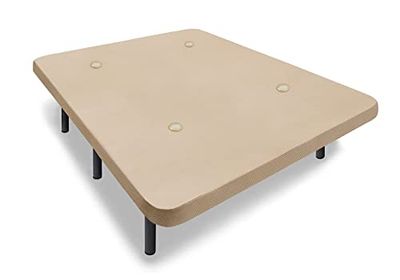 HOGAR24 ES | Base Tapizada en Tejido 3D Beige | Incorpora Válvulas de Transpiración | Incluye Juego de Patas Metálicas de 25 cm | Medidas: 80x180 cm