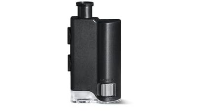 KONUS Konusclip zakmicroscoop voor smartphone, zeer klein formaat, led- en uv-licht, 60 x 100 x zoom