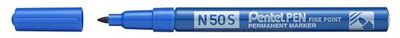 Pentel Pen N50S-C Permanent marker, aluminum housing, 1.0 mm, blue
