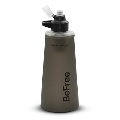 Katadyn BeFree AC 1,0L Noir - Filtre à eau Outdoor pour la survie et le backpacking, avec filtre à charbon actif et membrane EZ-Clean™ - Ultraléger, durable, robuste