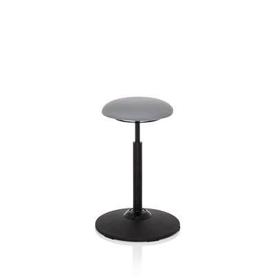hjh OFFICE 608915 werkkruk Balance SIT stof grijs beweegbare kruk voor gezond zitten, in hoogte verstelbaar