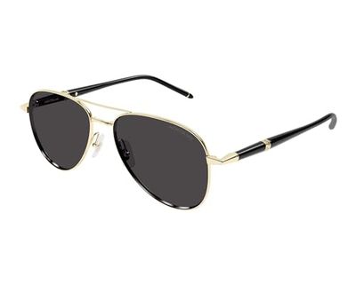 Montblanc Homme Mb0345s Sunglass Man Metal Lunettes de Soleil, Multicolore, Taille Unique