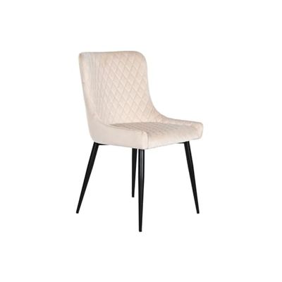SILLA POLIESTER METAL 56X51X84 ROMBO BEIGE