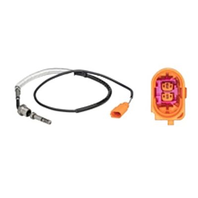 HELLA 6PT 358 181-131 Sensor, temp. gas escape - 2polos - atornillado - Cable: 715mm